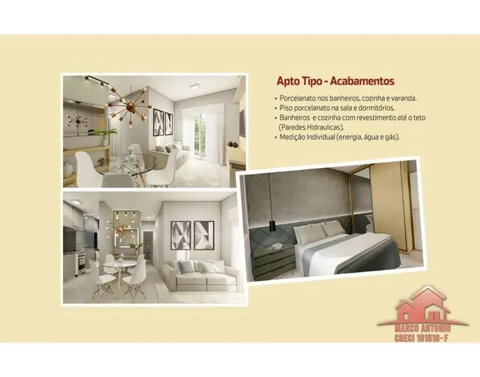 Imagem Apartamento com 2 Quartos à Venda, 59,9 m² em Vila Souto - Bauru