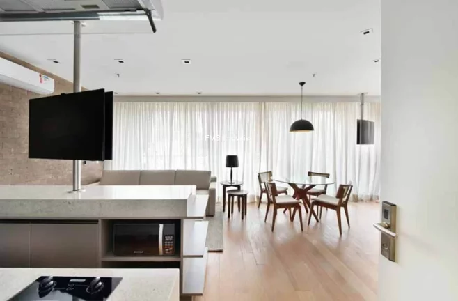Imagem Apartamento à venda na Vila Olímpia, São Paulo-SP: 1 quarto, 1 suíte, 1 banheiro, 2 vagas, 62m². Venha conferir!