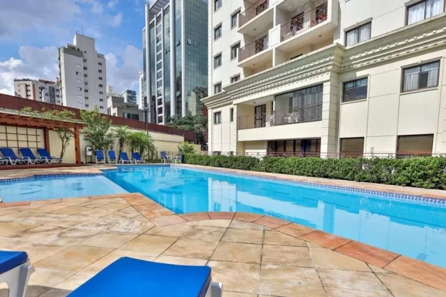 Foto do imóvel Flat disponível para locação no Quality Suítes Long Stay Vila Olímpia, com 52m², 2 dormitórios e 1 vaga em Rua Alvorada