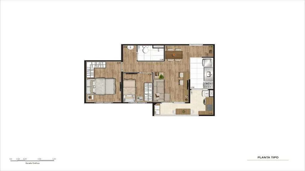 Imagem Apartamento com 2 dormitórios à venda, 47 m² por R$ 384.000,00 - Vila São João - Guarulhos/SP