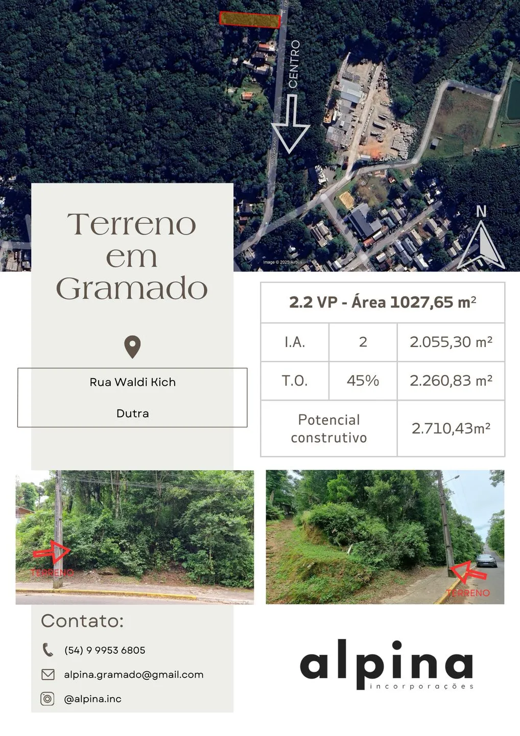 Imagem Terreno à venda em Gramado, Moura, 1027.65m2