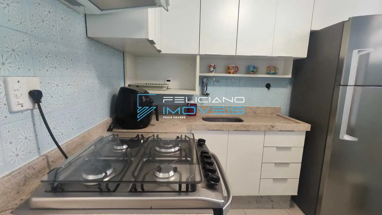 Imagem Apartamento com 2 quartos, Guilhermina, Praia Grande - R$ 325 mil, Cod: 7433