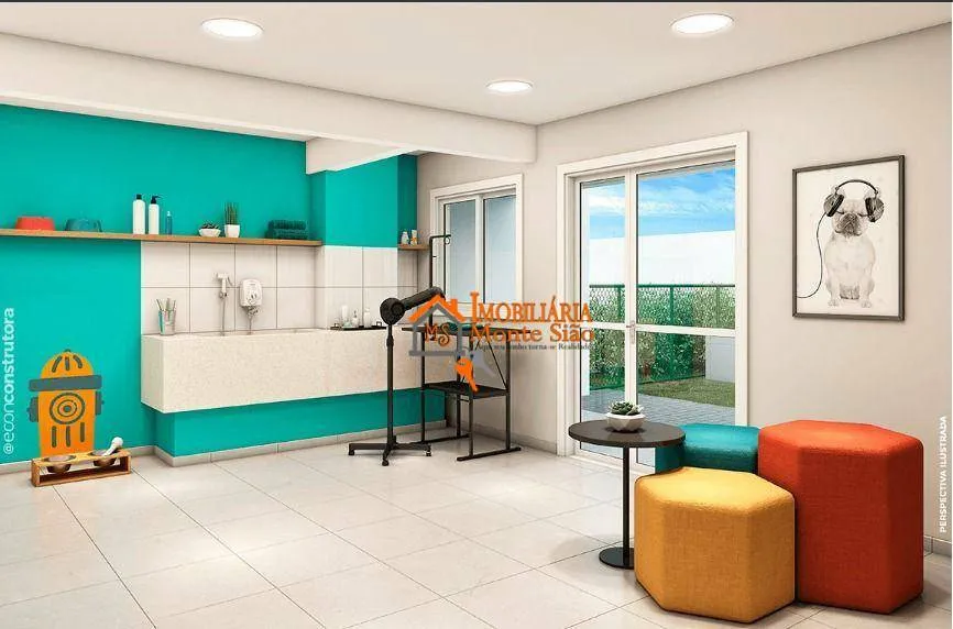 Imagem Apartamento com 2 dormitórios à venda, 43 m² por R$ 415.000,00 - Vila das Bandeiras - Guarulhos/SP