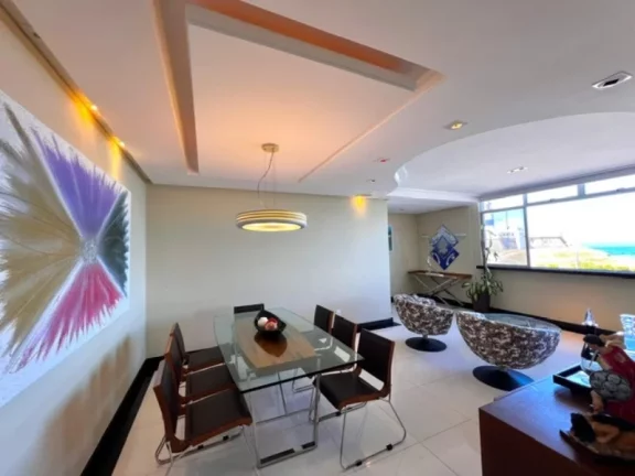 Imagem A 5ª Avenida imóveis selecionou essa rara unidade a venda no Condomínio Quinta da Barra, em frente ao mar do Farol da Barra, 4/4, suite 184,00m²