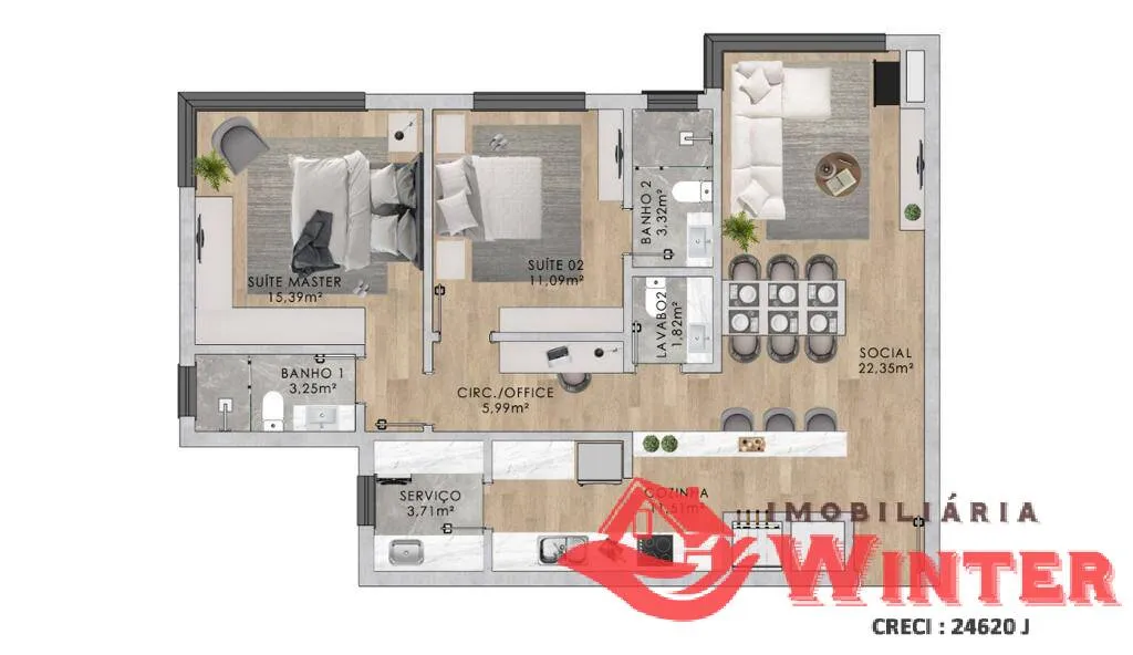 Imagem Apartamentos em Nova Petropolís no Residencial Garten!