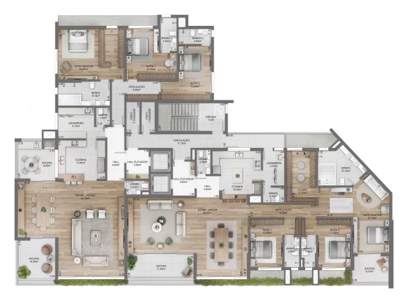 Imagem Apartamento 3 quartos sendo 3 suítes para venda no bairro Exposição em Caxias do Sul