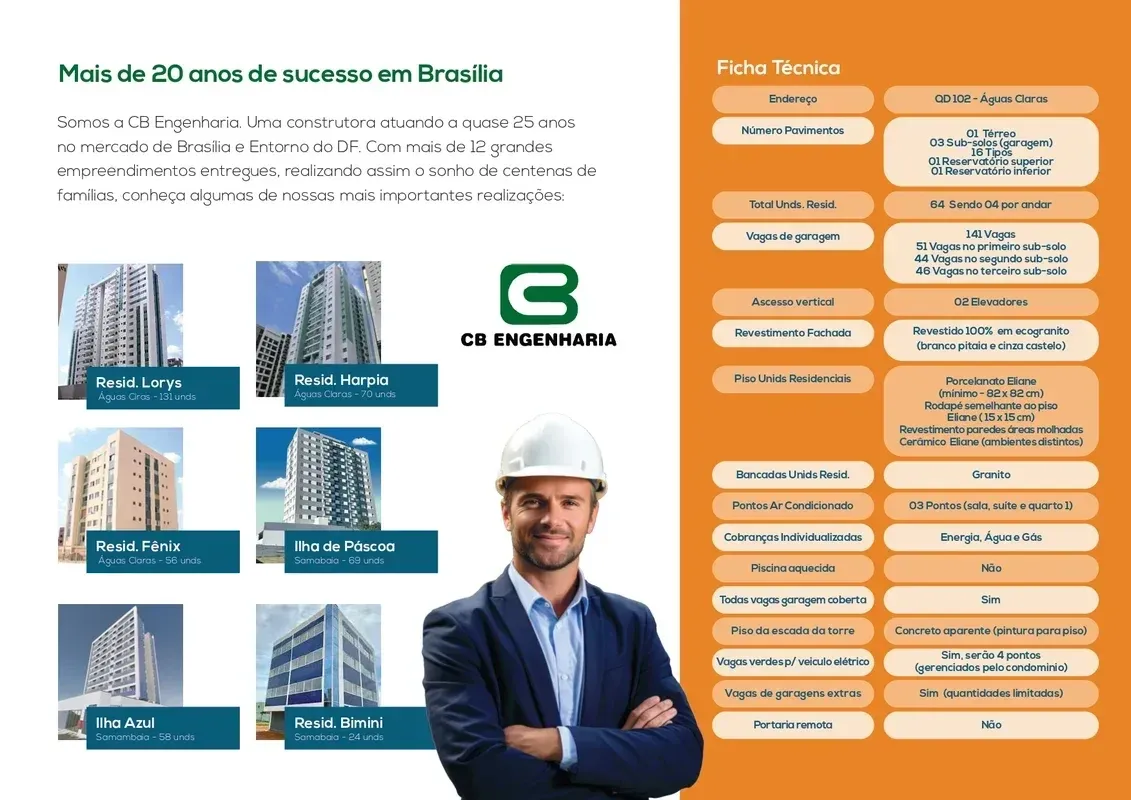 Imagem Apartamento com 3 Quartos à Venda, 90,68 m² em Norte (Águas Claras) - Brasília