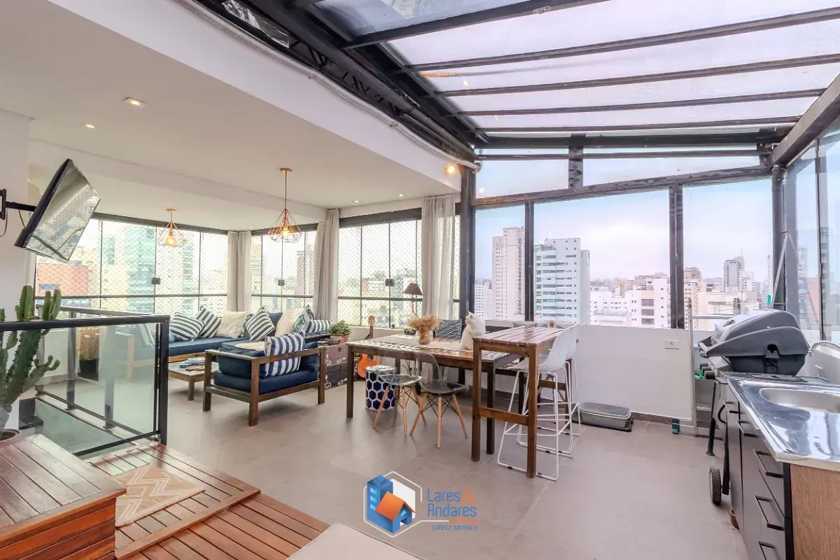 Imagem Cobertura para venda em Moema com 3 quartos, sendo 2 suítes, 140m²