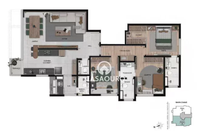 Imagem Apartamento com 3 quartos à venda, 111 m² - Sion - Belo Horizonte/MG