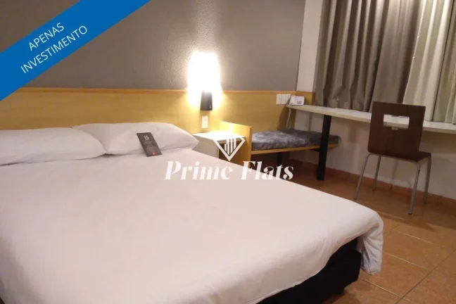 Foto do imóvel Flat disponível para venda no Íbis Santos, com 18m², 1 dormitório e 1 vaga em Avenida Vicente de Carvalho