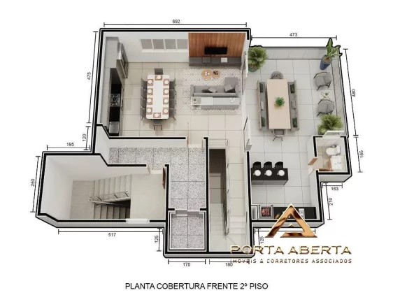 Imagem Apto de 3 Quartos, sendo 1 Suite - Imbaubas - COD 692