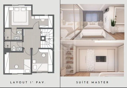 Imagem Casa Condominio para Venda - 150.86m², 4 dormitórios, sendo 2 suites, 2 vagas - Tristeza