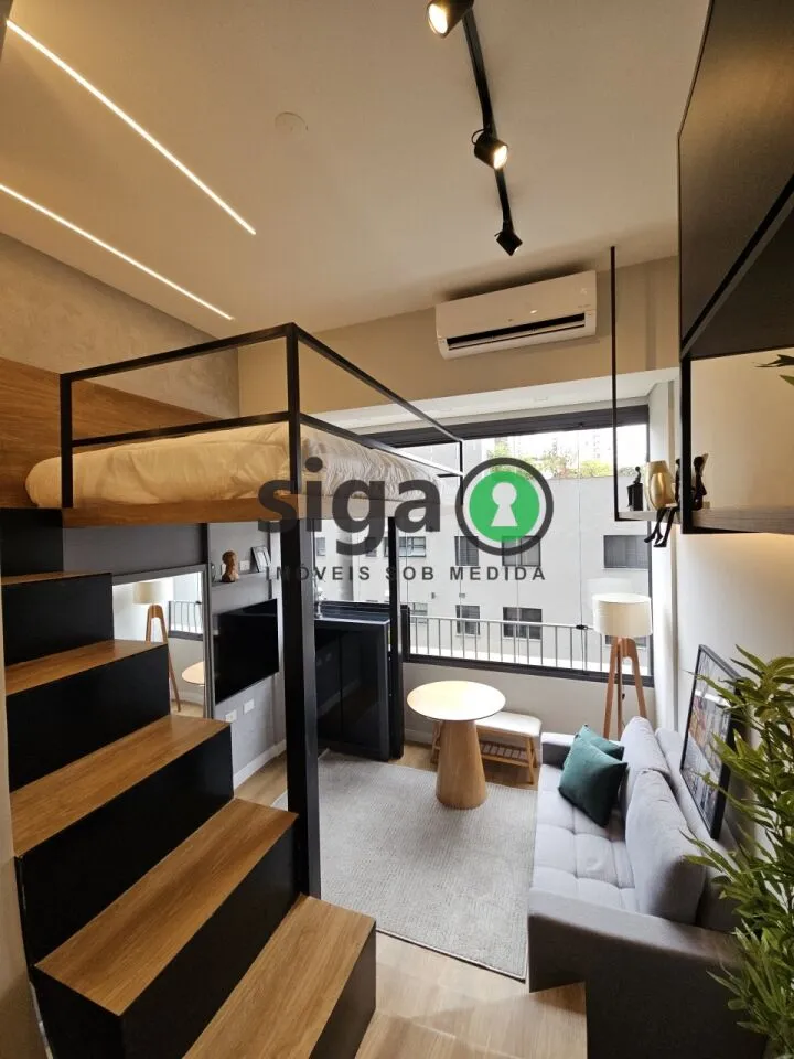 Imagem Studio 24m² com Mezanino para Alugar no Brooklin ? Próx. Berrini e Metrô Brooklin