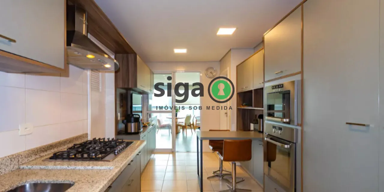 Imagem Apartamento à venda e locação, MOBILIADO, com 184m², 3 quartos e 3 vagas no Morumbi