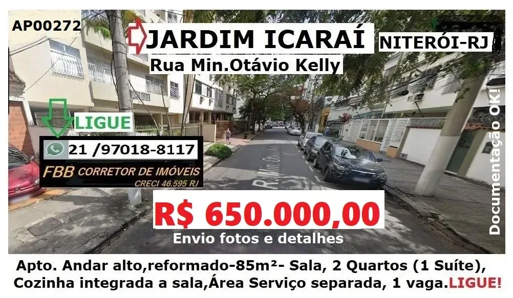 Foto do imóvel Apartamento com 2 Quartos à Venda, 85 m² em Rua Ministro Otávio Kelly