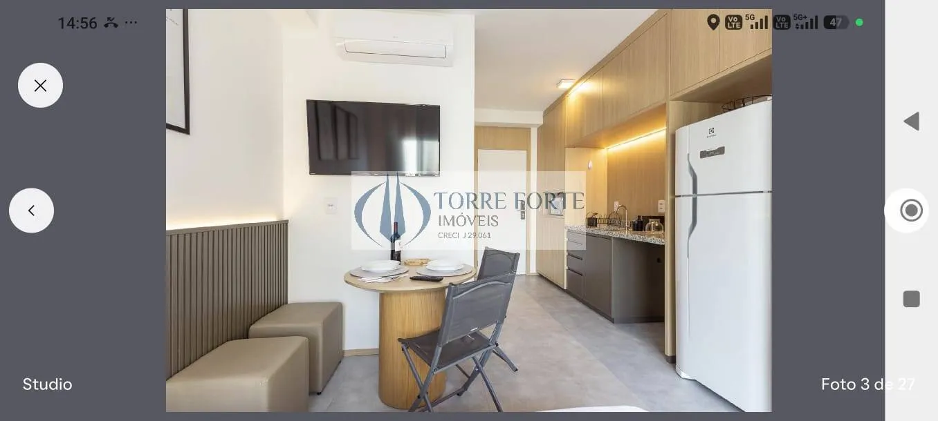 Foto do imóvel Lindo apartamento mobiliado, 25 m², bem localizado na Vl. Nova Conceição em Rua Coronel Artur de Paula Ferreira