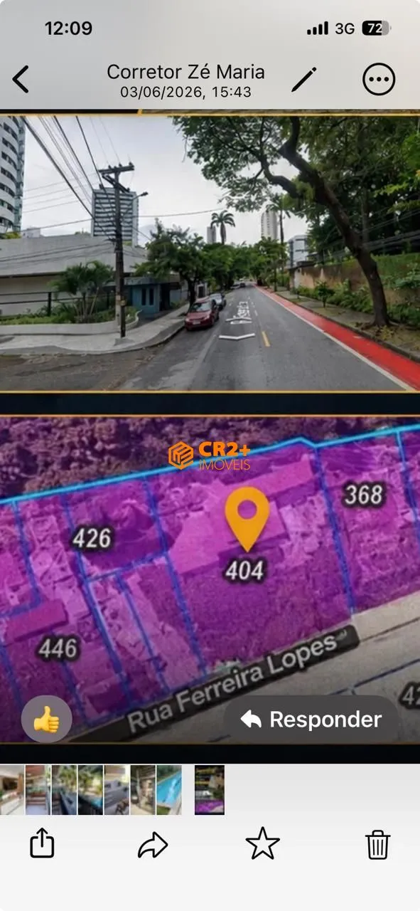Foto do imóvel Alugo terreno medindo 1.600 m2 totais em Rua Ferreira Lopes, 404 - Casa Amarela, Recife - PE