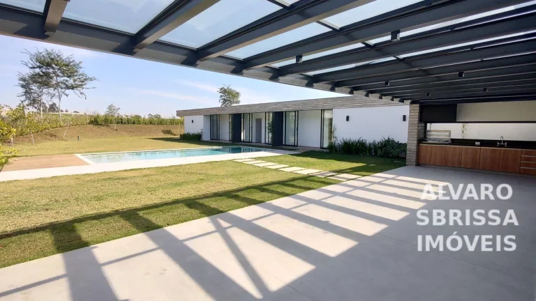 Imagem Casa térrea com piscina e 5 suítes no Condomínio Terras de São José II em Itu SP ac:550m2 at:2.131m2 muito bem localizada no condominio