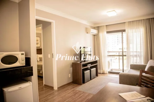 Imagem Flat disponível para venda no Matiz Manhattan Hotel no Jardins, com 43m², 1 dormitório e 1 vaga
