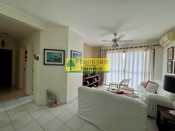 Imagem Apartamento de 2 quartos na Prainha, Caraguatatuba-SP 1 suíte, 2 salas, 2 banheiros, 1 vaga de garagem e vista para o mar