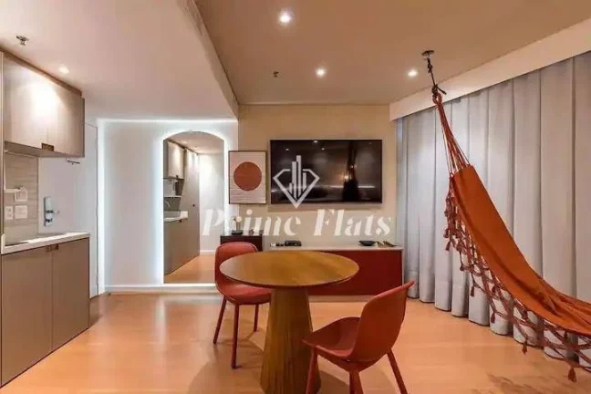 Imagem Flat disponível para locação no Radisson Vila Olímpia, com 28m², 1 dormitório e 1 vaga de garagem