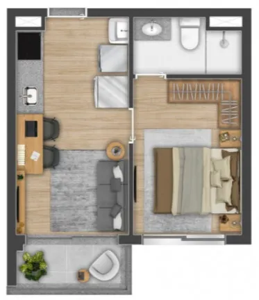 Imagem Studio à Venda, 24 m² em Vila Cordeiro - São Paulo