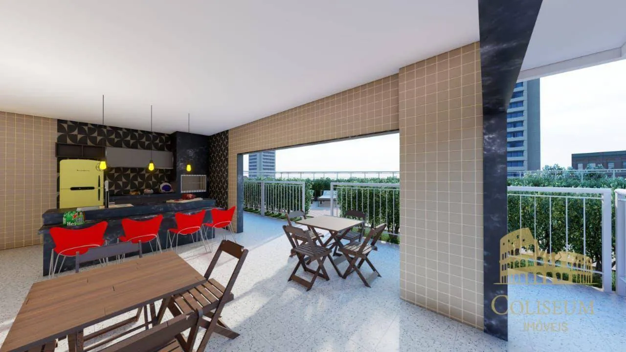 Imagem Apartamento com 1 dormitório à venda, 46 m² por R$ 240.000,00 - Vilamar - Praia Grande/SP