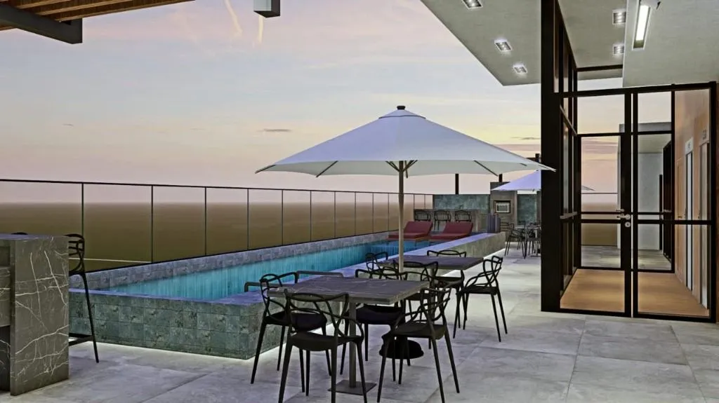 Imagem Flat moderno em Intermares com 24 m², próximo ao mar, lazer completo, rooftop com piscina e excelente potencial para morar ou investir.