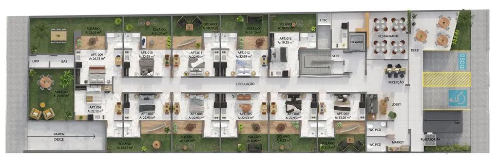 Imagem Flat beira-mar no Lauramar em Cabo Branco, ideal para casais, alto padrão e investidores com foco em alta rentabilidade.