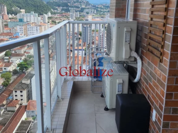 Imagem Apartamento à venda com 44m², 1 quarto, varanda, lazer completo por R$625.000,00 no Campo Grande em Santos
