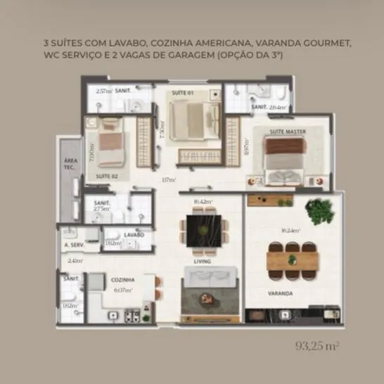 Imagem Apartment em Salvador - Bahia, Caminho das Árvores