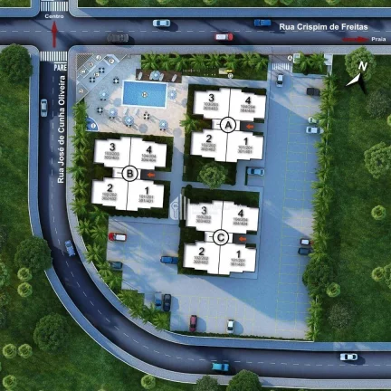 Imagem Apartamento pronto para morar, 3 dormitórios à venda por R$ 330.000,00 - Condomínio SOLARIS PRAIA - Beira Mar/Luís Correia/PI