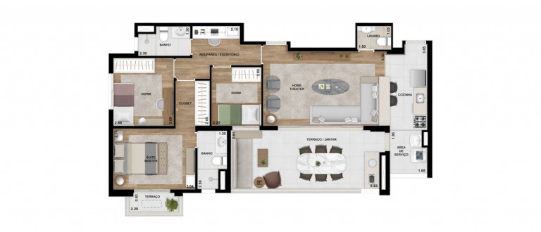 Apartamento com 3 Quartos à Venda, 105 m² em Vila Anastácio - São Paulo