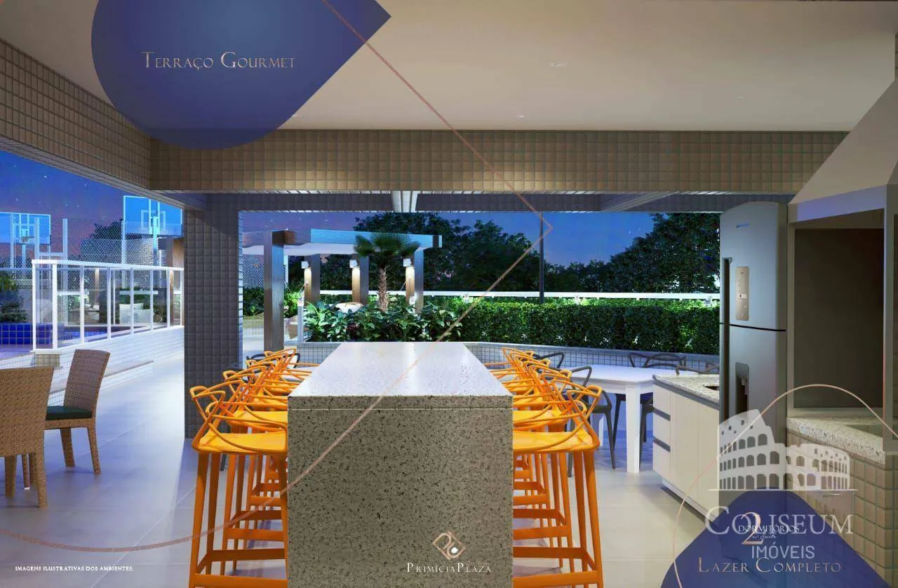 Imagem Apartamento com 2 dormitórios à venda, 65 m² por R$ 470.000,00 - Vila Guilhermina - Praia Grande/SP