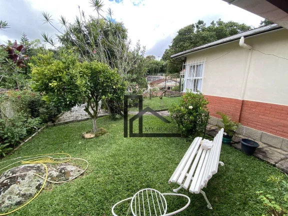 Imagem Casa linear com 4 quartos, quintal, horta e área gourmet - à venda, 183 m² - Araras - Teresópolis/RJ