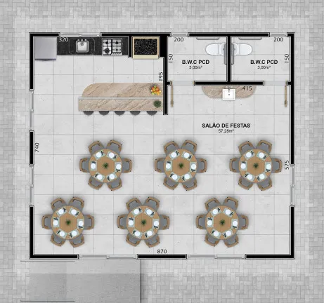 Imagem Apartamento com 3 Quartos à Venda, 79 m²em Linha Batista - Criciúma
