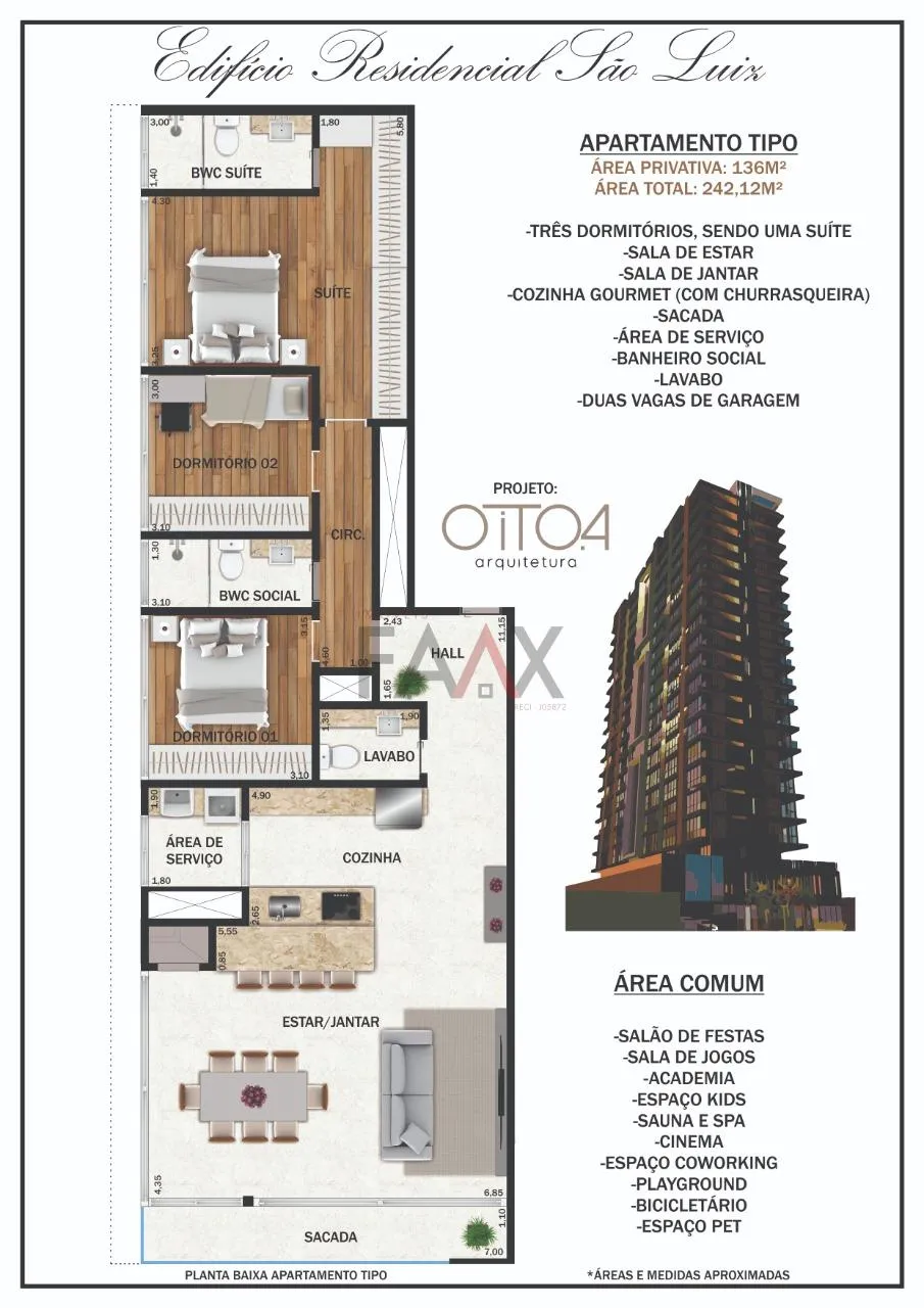 Imagem Apartamento à venda, n° 61 CIDADE DOS LAGOS, GUARAPUAVA - PR