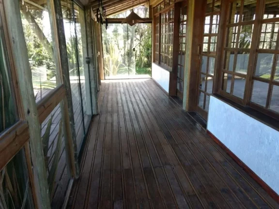 Imagem Casa Espaçosa com Vista para Lagoa em Ibiraquera, Imbituba-SC