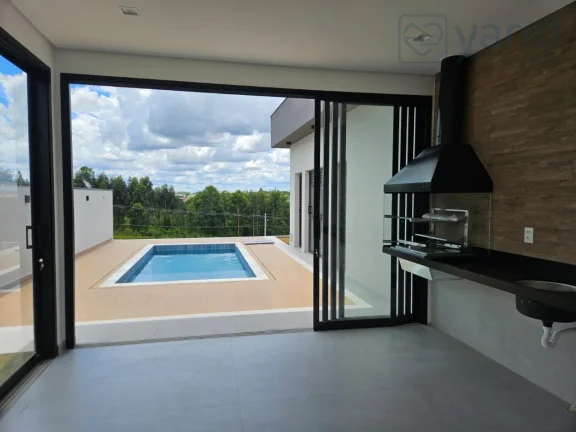 Imagem Imperdível! Sobrado de alto padrão em condomínio luxuoso no Ibi Aram 2, com 3 suítes, 4 vagas e 195m². Confira já!