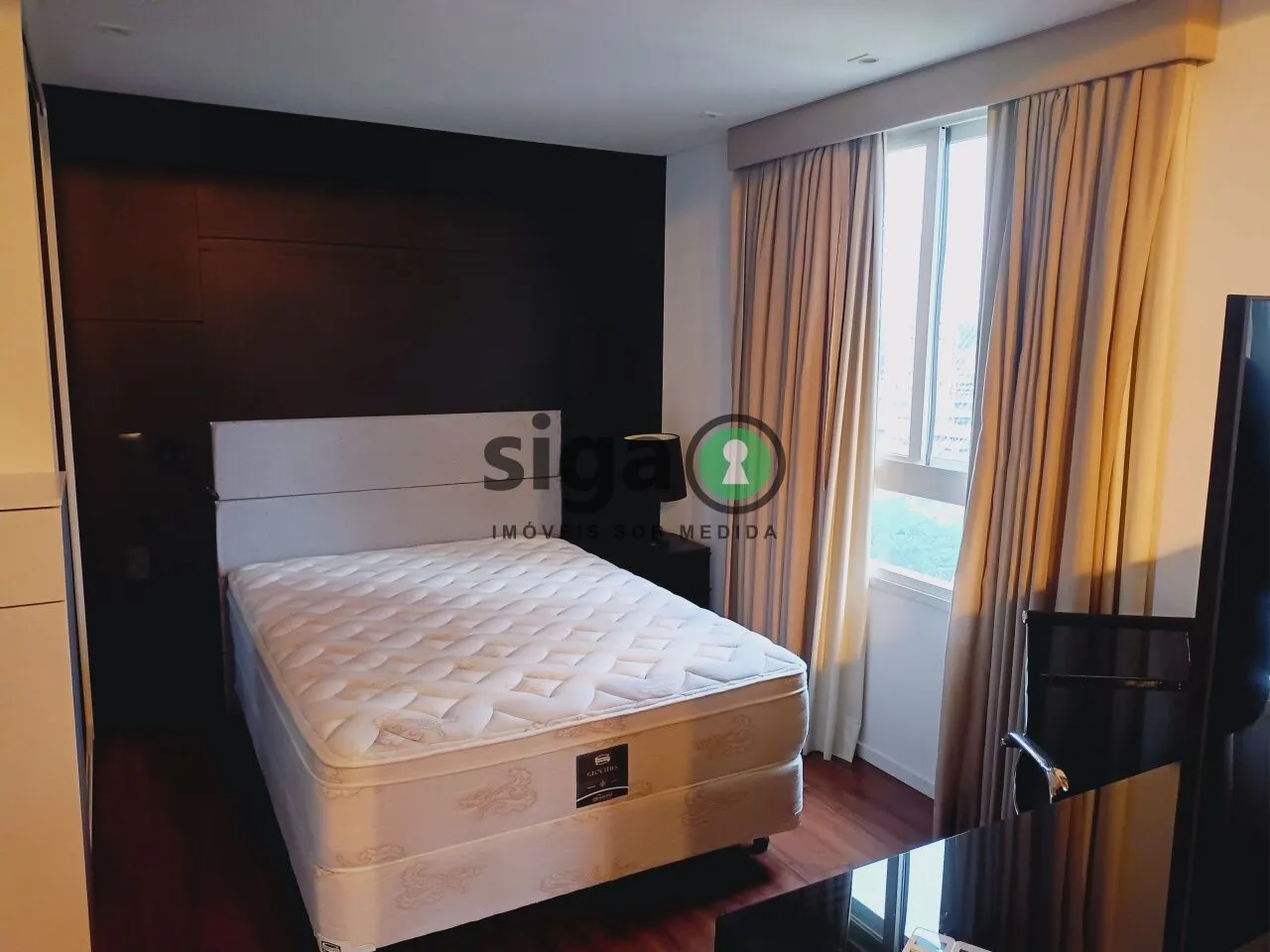 Imagem Apartamento Mobiliado com 1 quarto, 2 banheiros e 1 vaga para alugar no Brooklin