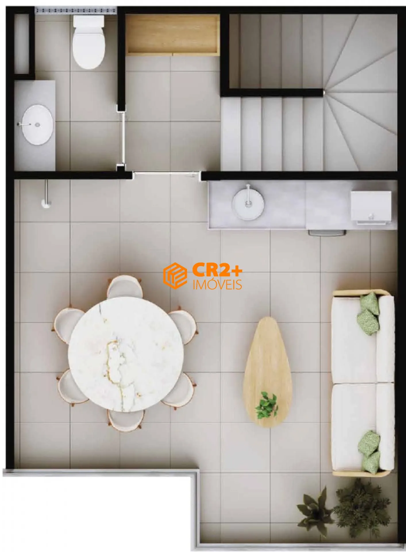 Imagem Studio a Venda de 56 m² com 1 quarto em bairro Carneiros em Tamandaré