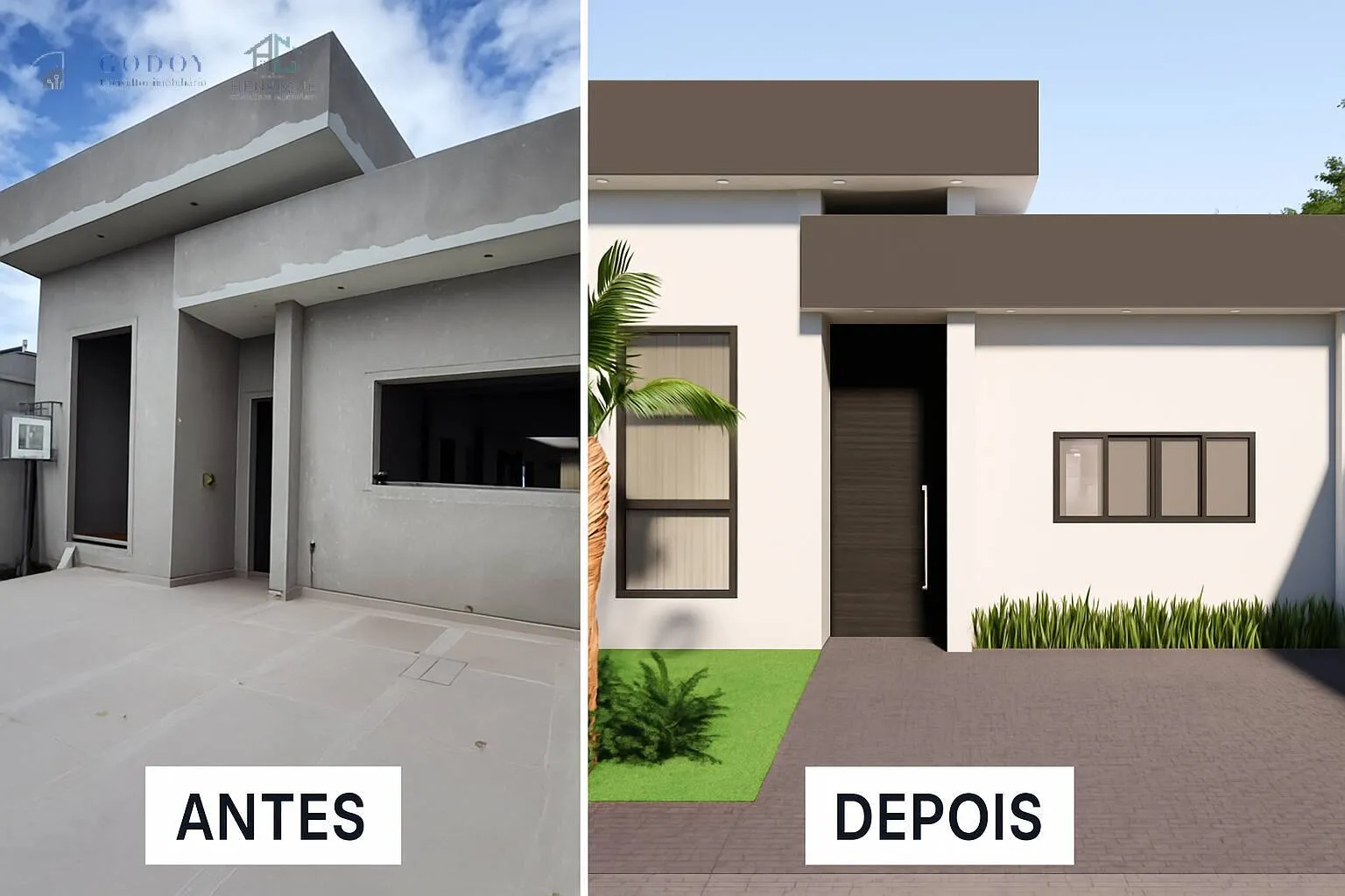 Foto do imóvel Casa térrea moderna com suíte, closet e acabamento de alto padrão