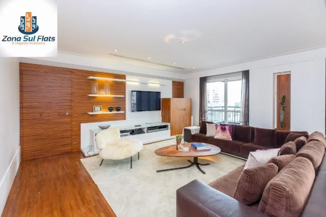 Imagem Apartamento Alto Padrão à Venda Em Moema Com 4 Suítes e 5 Vagas