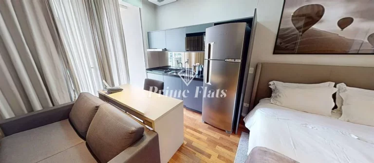 Imagem Flat disponível para locação no FL Residence, com 35m², 1 dormitório e 2 vagas de garagem
