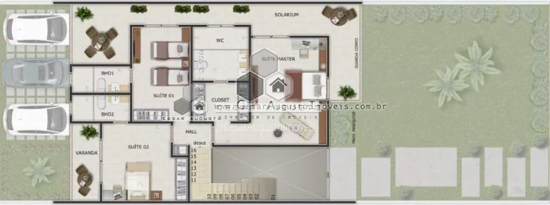 Imagem Carmel Bosque DUO - Casas duplex em condominio de luxo na sapiranga