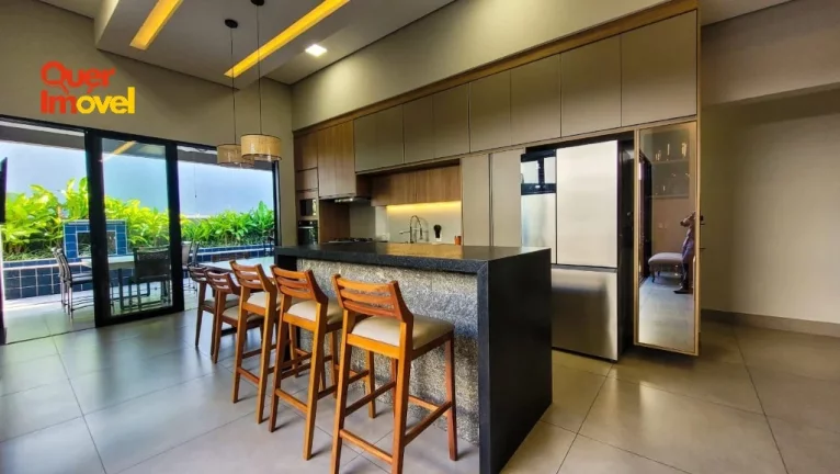 Imagem Casa de Luxo à Venda em Condomínio na AVENIDA OSCAR NIEMEYER, Quinta dos Ventos, Ribeirão Preto-SP - 3 suítes, 4 vagas - Quer Imóvel Negócios Imobiliários