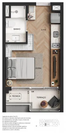 Imagem Studio à Venda, 25 m² em Perdizes - São Paulo