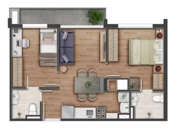 Imagem Two - Apartamento à venda no bairro Santa Cecília - Porto Alegre/RS