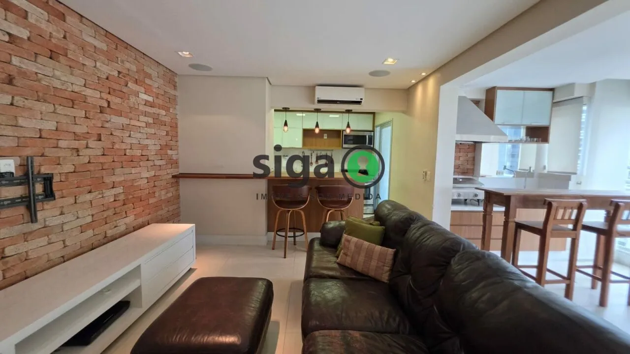 Imagem Brooklin - 105 m² - 2 dormitórios sendo 2 Suítes - Varanda Gourmet - Pronto para Morar