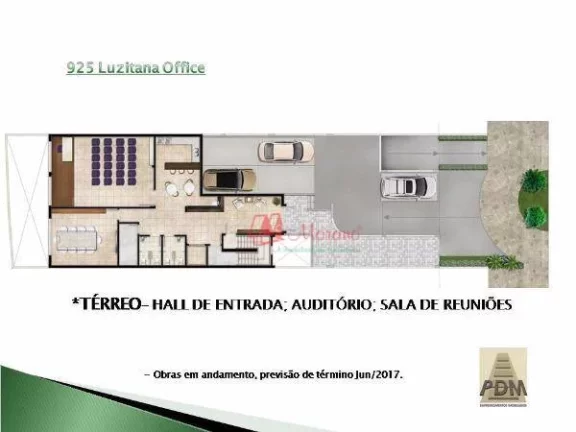 Imagem No bairro Higienóplois, sala de 43m² com vaga.